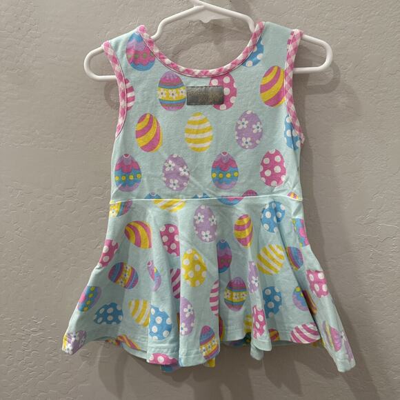 Eleanor Rose Easter Egg Peplum Tank Top - Picture 9 of 10